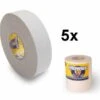 5x Pak Howies White Tape 1"x18m