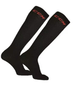 CCM Eishockey Schlittschuhsocken Liner Socken Senior Schwarz Lang