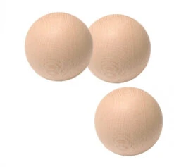 3x Ball 5cm Holzkugel Stickhandling