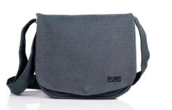 Schultertasche Pure Hemp Aus Hanf/Baumwolle Grau