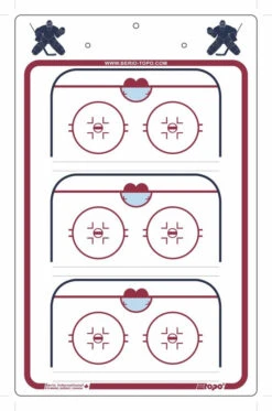 Berio Eishockey Torwart Coach Taktiktafel Goalie Board DIN A4