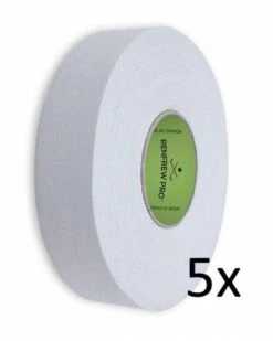 5x Renfrew Pro Schlägertape 24mm X 45m Weiß