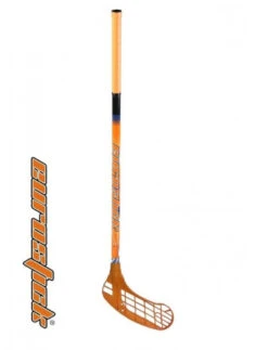 2x Floorballschläger Junior 85 Cm Orange / Grün Eurostick Force One Mit Ball